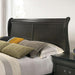 Louis Philippe E.King Bed Black, Cherry, & Gray - Casa Morelos / Coahuila Furniture (Oklahoma City, OK)