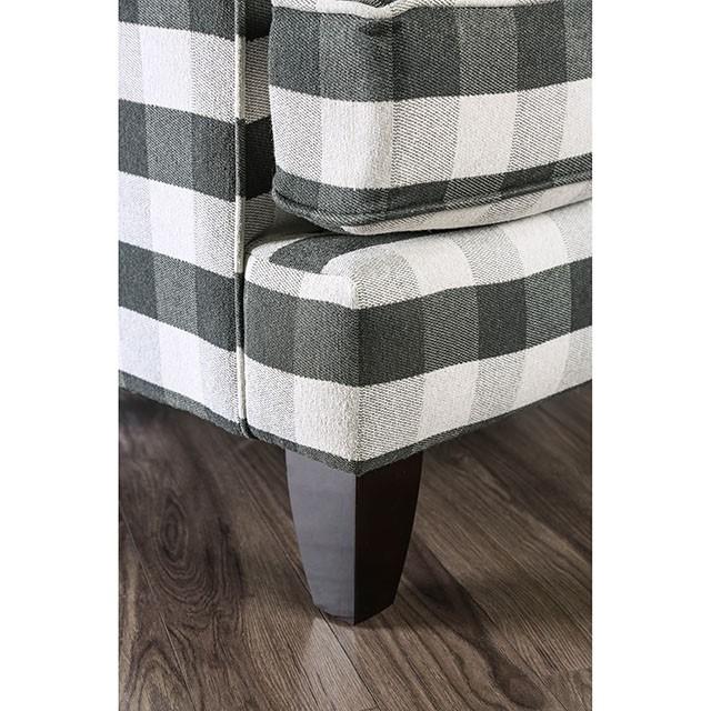 Patricia Ivory/Black Stripe Chair - Casa Morelos / Coahuila Furniture (Oklahoma City, OK)
