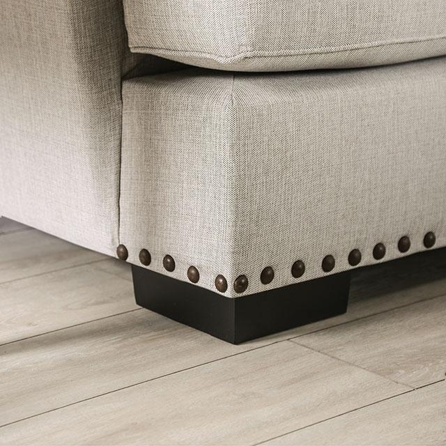 PICOTEE Sofa, Light Gray/Black - Casa Morelos / Coahuila Furniture (Oklahoma City, OK)