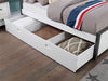 PRIAM Full & Twin Bed, White/Gray, Pink, Chrome, & Yellow - Casa Morelos / Coahuila Furniture (Oklahoma City, OK)