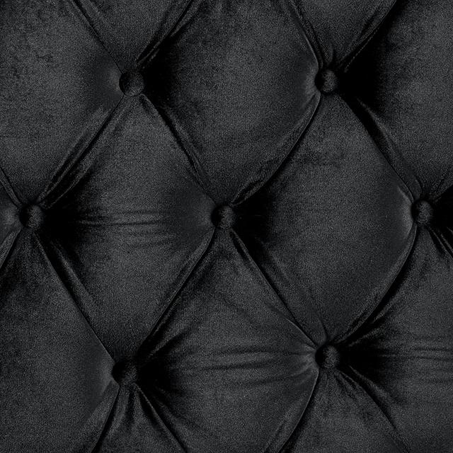 STEFANIA E.King & Queen Bed, Black & Gray - Casa Morelos / Coahuila Furniture (Oklahoma City, OK)