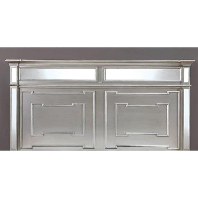 Salamanca Silver Cal.King & Queen Bed - Casa Morelos / Coahuila Furniture (Oklahoma City, OK)