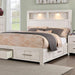 KARLA Cal.King, E.King & Queen Bed, Gray & White - Casa Morelos / Coahuila Furniture (Oklahoma City, OK)