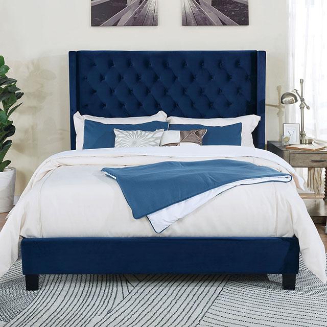 Ryleigh Bed Black, Grey, & Navy - Casa Morelos / Coahuila Furniture (Oklahoma City, OK)