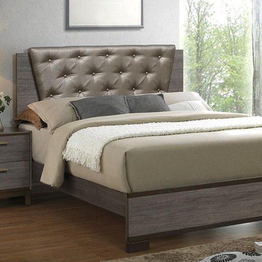 MANVEL Two-Tone Antique Gray Queen Bed - Casa Morelos / Coahuila Furniture (Oklahoma City, OK)