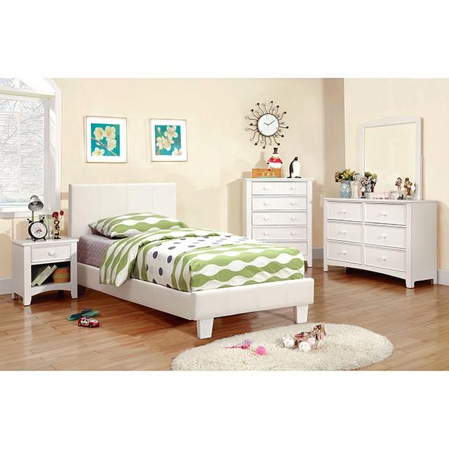 Winn Park Cal.King, E.King, Twin, & Full Bed Chrome, Gray, Brown, & Chrome - Casa Morelos / Coahuila Furniture (Oklahoma City, OK)