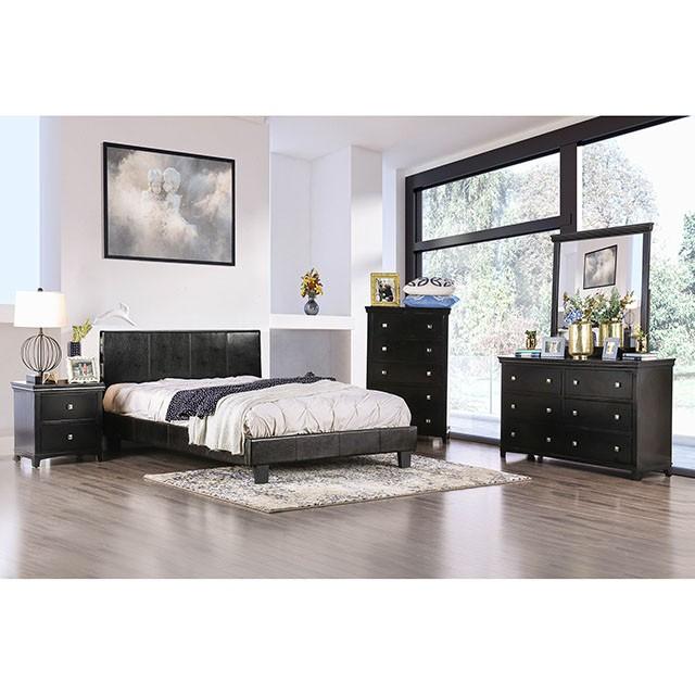 Evans E.King & Cal.King Bed Espressso, White, & Camel - Casa Morelos / Coahuila Furniture (Oklahoma City, OK)