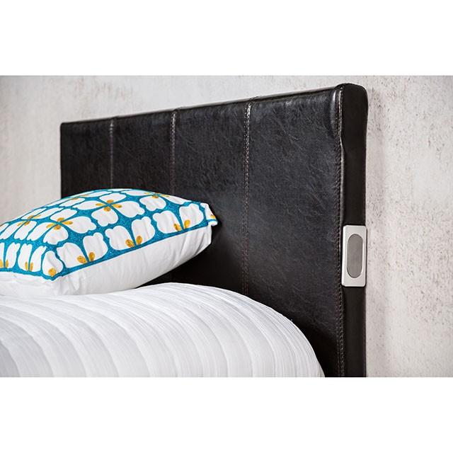 Evans E.King & Cal.King Bed Espressso, White, & Camel - Casa Morelos / Coahuila Furniture (Oklahoma City, OK)