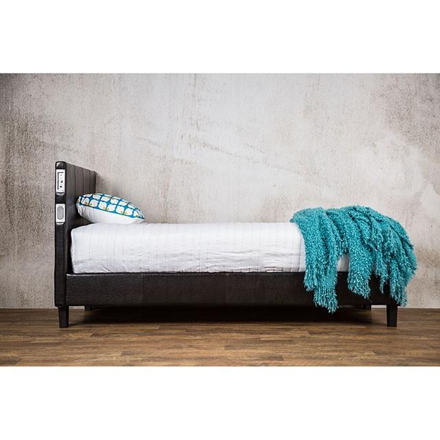 Evans E.King & Cal.King Bed Espressso, White, & Camel - Casa Morelos / Coahuila Furniture (Oklahoma City, OK)