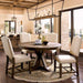 Julia Light Oak Round Dining Table - Casa Morelos / Coahuila Furniture (Oklahoma City, OK)