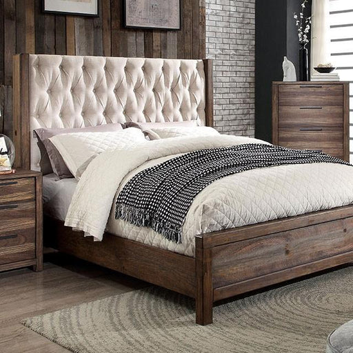 Hutchinson Rustic Natural Tone/Beige Cal.King Bed - Casa Morelos / Coahuila Furniture (Oklahoma City, OK)