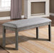 LAQUILA Bench, Gray - Casa Morelos / Coahuila Furniture (Oklahoma City, OK)