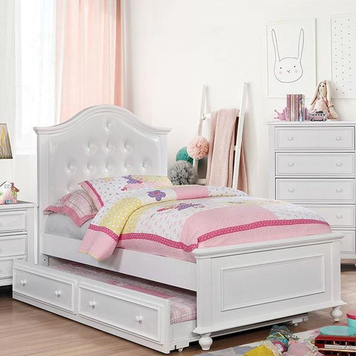 OLIVIA White Full & Twin Bed - Casa Morelos / Coahuila Furniture (Oklahoma City, OK)