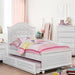 OLIVIA White Full & Twin Bed - Casa Morelos / Coahuila Furniture (Oklahoma City, OK)