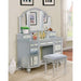 TRACY Silver Vanity w/ Stool - Casa Morelos / Coahuila Furniture (Oklahoma City, OK)