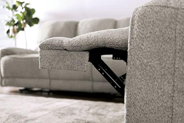 MORCOTE Power Recliner, Light Gray - Casa Morelos / Coahuila Furniture (Oklahoma City, OK)