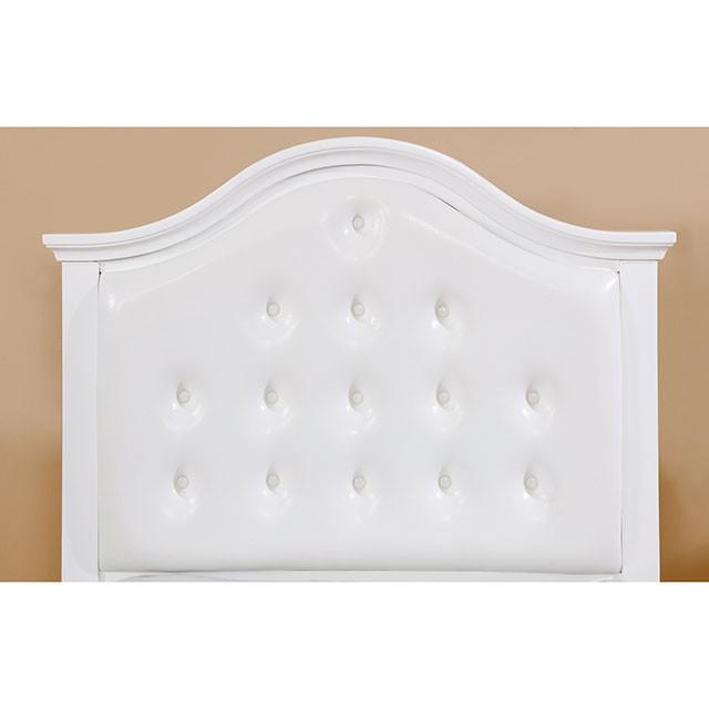 OLIVIA White Full & Twin Bed - Casa Morelos / Coahuila Furniture (Oklahoma City, OK)
