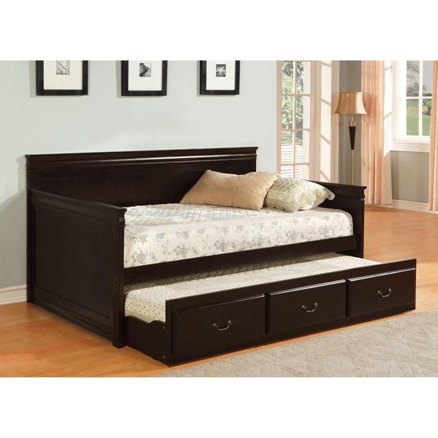 SAHARA Espresso Daybed w/ Twin Trundle, Espresso - Casa Morelos / Coahuila Furniture (Oklahoma City, OK)