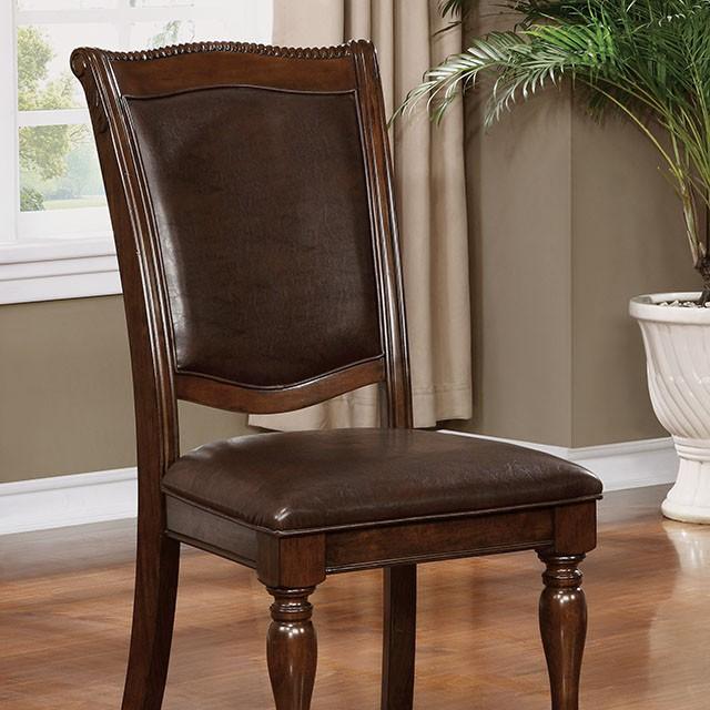 Alpena Brown Cherry/Espresso Arm Chair & Side Chair (2/CTN) - Casa Morelos / Coahuila Furniture (Oklahoma City, OK)