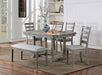 LAQUILA Dining Table, Gray - Casa Morelos / Coahuila Furniture (Oklahoma City, OK)