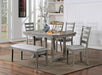 LAQUILA Dining Table, Gray - Casa Morelos / Coahuila Furniture (Oklahoma City, OK)