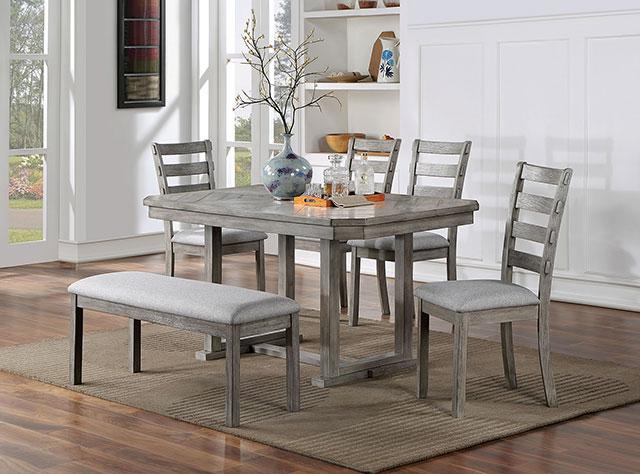 LAQUILA Dining Table, Gray - Casa Morelos / Coahuila Furniture (Oklahoma City, OK)