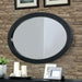 LENNART II Black Oval Mirror - Casa Morelos / Coahuila Furniture (Oklahoma City, OK)