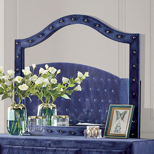 Alzire Black & Blue Mirror - Casa Morelos / Coahuila Furniture (Oklahoma City, OK)