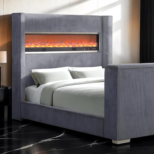 Sumter Bed Black & Grey - Casa Morelos / Coahuila Furniture (Oklahoma City, OK)