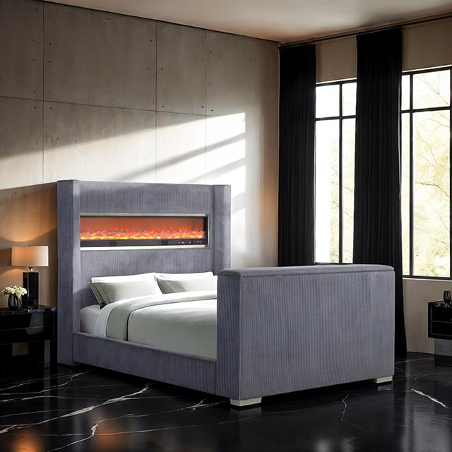 Sumter Bed Black & Grey - Casa Morelos / Coahuila Furniture (Oklahoma City, OK)