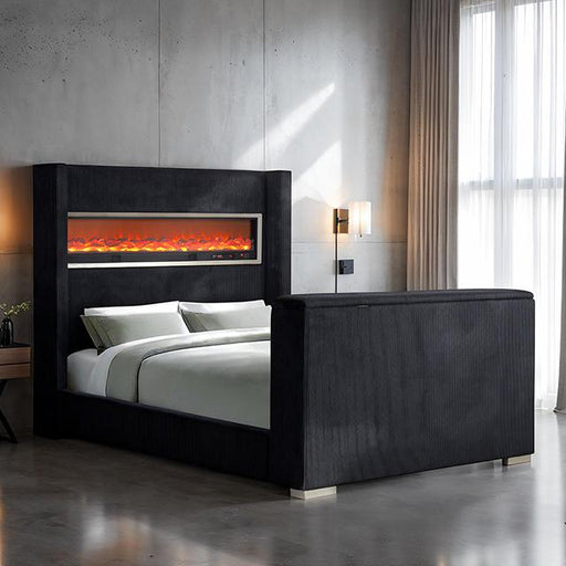 Sumter Bed Black & Grey - Casa Morelos / Coahuila Furniture (Oklahoma City, OK)