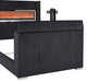 Sumter Bed Black & Grey - Casa Morelos / Coahuila Furniture (Oklahoma City, OK)