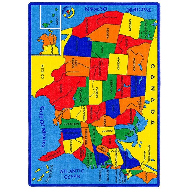 ABBEY Us Map 5' X 8' Area Rug - Casa Morelos / Coahuila Furniture (Oklahoma City, OK)