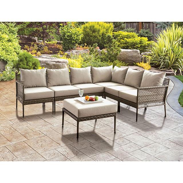 ALEISHA Patio Ottoman - Casa Morelos / Coahuila Furniture (Oklahoma City, OK)