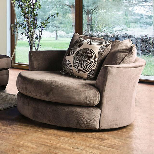 Bonaventura Brown Swivel Chair - Casa Morelos / Coahuila Furniture (Oklahoma City, OK)