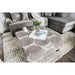 Bonaventura Gray/Pattern Ottoman - Casa Morelos / Coahuila Furniture (Oklahoma City, OK)