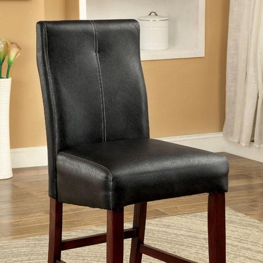 BONNEVILLE II Brown Cherry/Black Counter Ht. Chair (2/CTN) - Casa Morelos / Coahuila Furniture (Oklahoma City, OK)