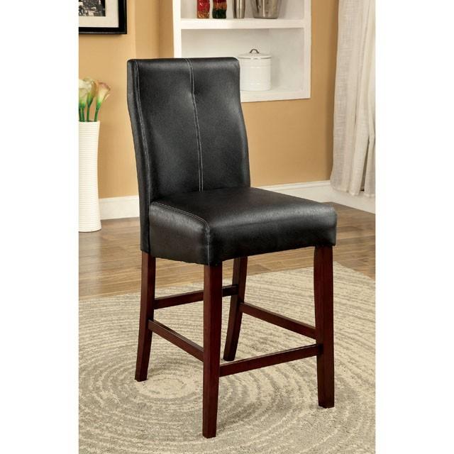BONNEVILLE II Brown Cherry/Black Counter Ht. Chair (2/CTN) - Casa Morelos / Coahuila Furniture (Oklahoma City, OK)