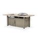 Bordeaux Dining Table w/ Fire Pit & Cooler - Casa Morelos / Coahuila Furniture (Oklahoma City, OK)