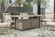Bordeaux Dining Table w/ Fire Pit & Cooler - Casa Morelos / Coahuila Furniture (Oklahoma City, OK)