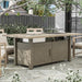 Bordeaux Dining Table w/ Fire Pit & Cooler - Casa Morelos / Coahuila Furniture (Oklahoma City, OK)