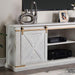 BORREGO TV Stand, Antique White - Casa Morelos / Coahuila Furniture (Oklahoma City, OK)