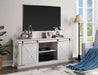 BORREGO TV Stand, Antique White - Casa Morelos / Coahuila Furniture (Oklahoma City, OK)