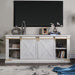 BORREGO TV Stand, Antique White - Casa Morelos / Coahuila Furniture (Oklahoma City, OK)
