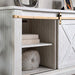 BORREGO TV Stand, Antique White - Casa Morelos / Coahuila Furniture (Oklahoma City, OK)