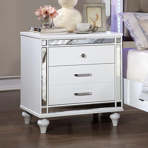 BRACHIUM Night Stand, White - Casa Morelos / Coahuila Furniture (Oklahoma City, OK)