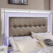 Brachium Bed White & Silver - Casa Morelos / Coahuila Furniture (Oklahoma City, OK)