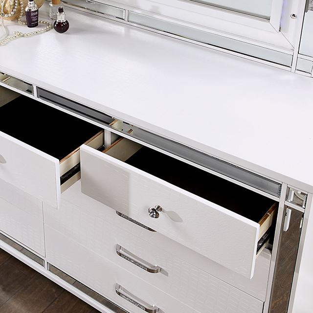 BRACHIUM Queen Bed, White - Casa Morelos / Coahuila Furniture (Oklahoma City, OK)