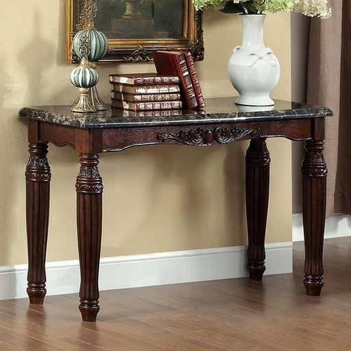 Brampton Espresso/Black Faux Sofa Table - Casa Morelos / Coahuila Furniture (Oklahoma City, OK)