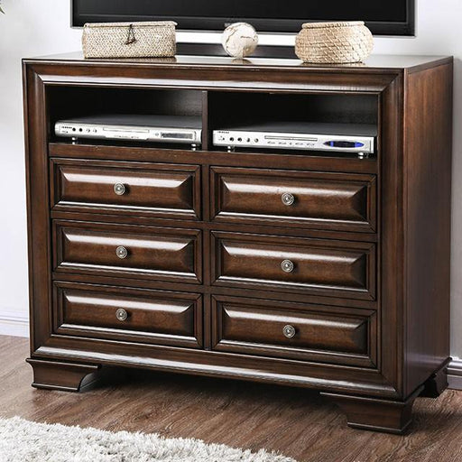 Brandt Brown Cherry Media Chest - Casa Morelos / Coahuila Furniture (Oklahoma City, OK)